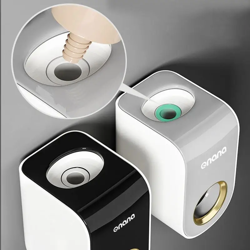 

Automatic Toothpaste Dispenser Automatic Toothpaste Dispenser Toothpaste Squeezer Creative Wall Mount Bathroom Toothbrush Holder