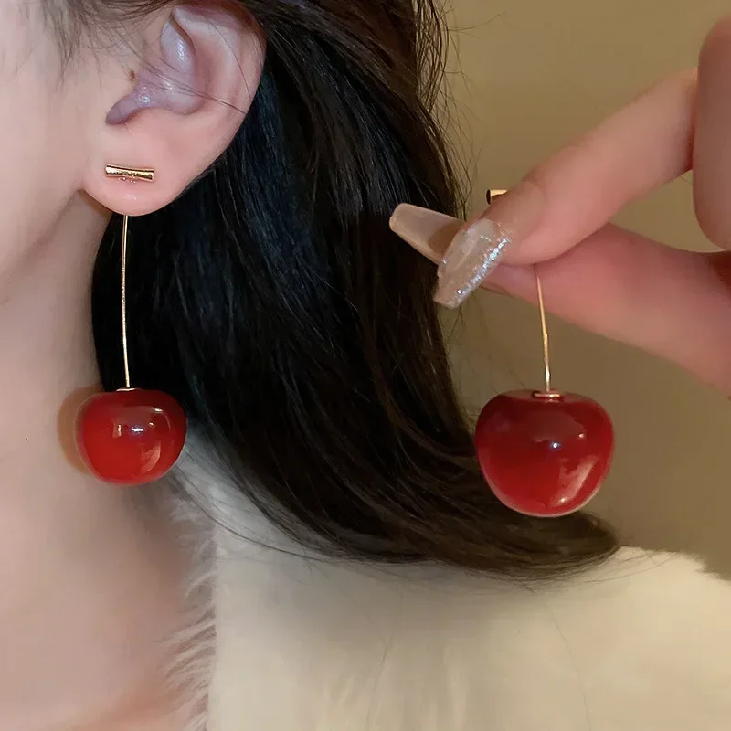 Red Phone Seasonal Charm Earrings - Pierced