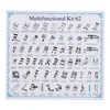 11-82pcs/Set Sewing Machine Presser Foot Press For Brother Singer Kit Braiding Blind Stitch OverLock Zipper Ruler Parts 4