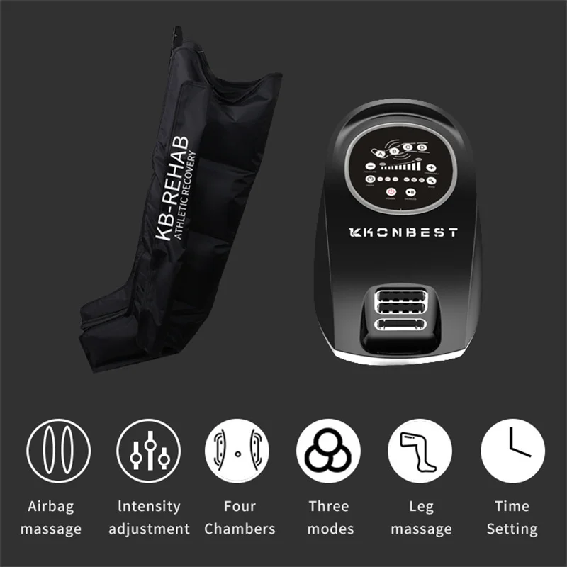 Syeosye 4 Cavity Compression Massager Gambe Piedi Circolazione Pressoterapia Aria Favorisce il Rilassamento del Sangue Sollievo dal Dolore_voghion.com