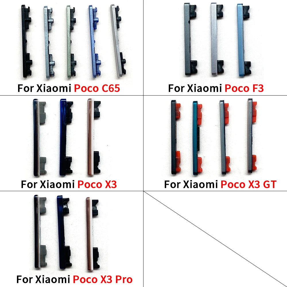 NEW Replacement Volume Power Button Side Key For Xiaomi Poco F3 X3