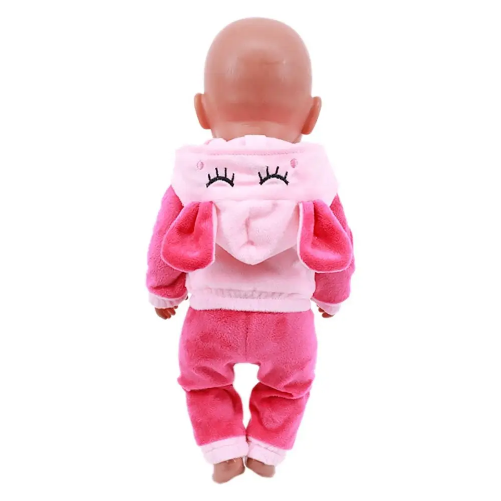 Plush Animal Doll Clothes Hoodies Pants Set