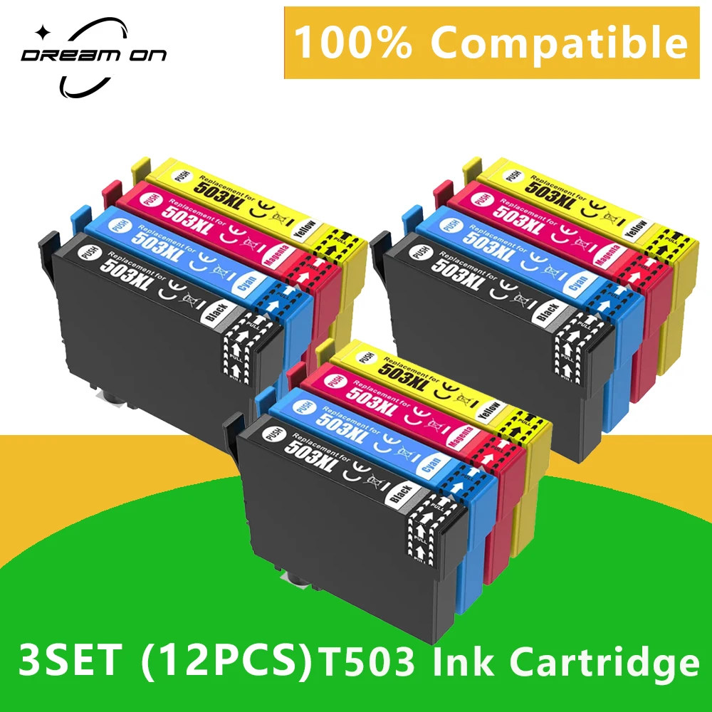 503 503XL Empty Refillable Ink Cartridge for Epson Expression Home XP-5200  XP-5205 WF-2960DWF WF-2965DWF WF-2960 WF-2965 - AliExpress