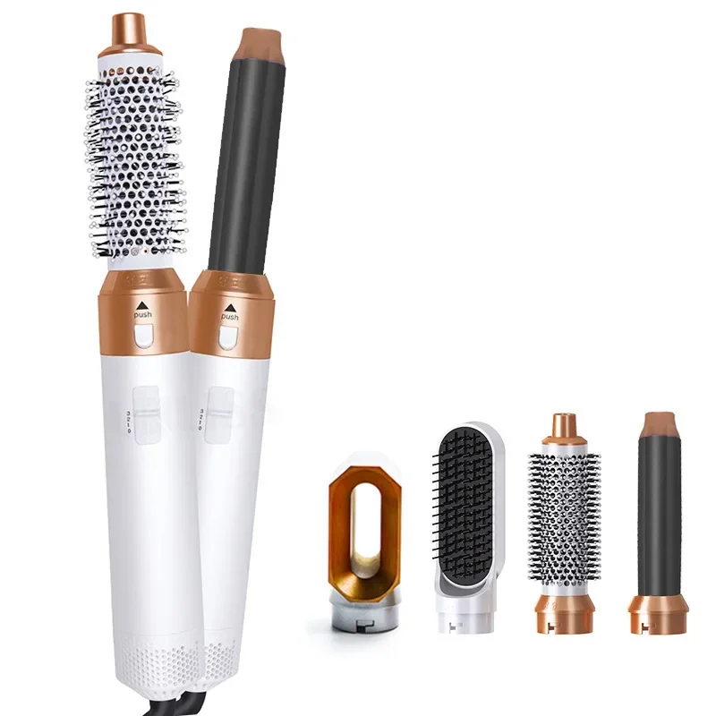 Multi-Functional Five-In-One Hot Wind Comb Automatic Suction Air Curling Electric Hair Dryer Hair Curling Rod Home Appliance