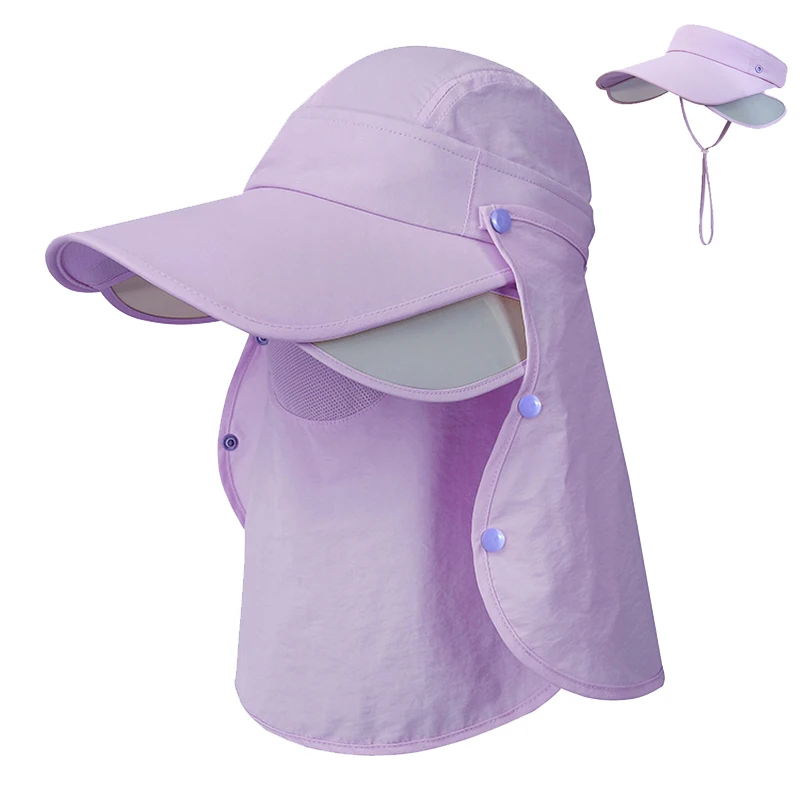 

Cap Women UPF50 Summer Cycling Fishing Accessory With Neck Shield Sun Protection Beach Sports Hat