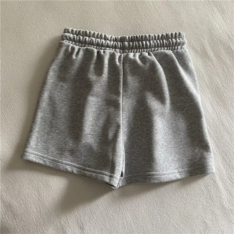 Summer Fashion High waist Sports Casual big size Harajuku Beach Women Shorts Solid Color Cotton Loose Elastic Waist Shorts y2k plus size womens clothing