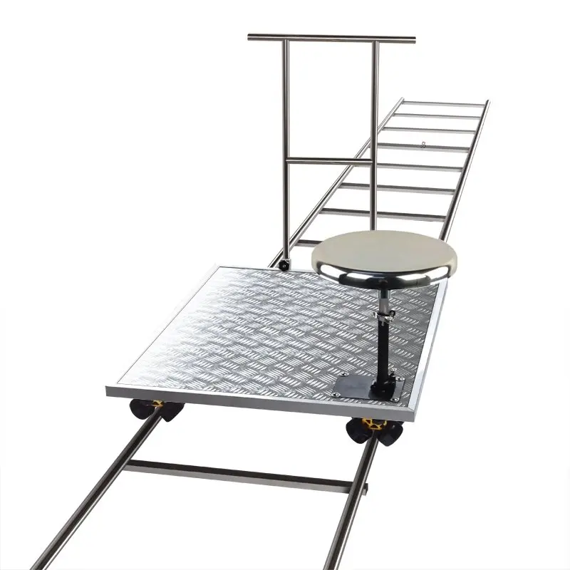 9M Manned Professional Camera Track Rail Car For Film Television Studio