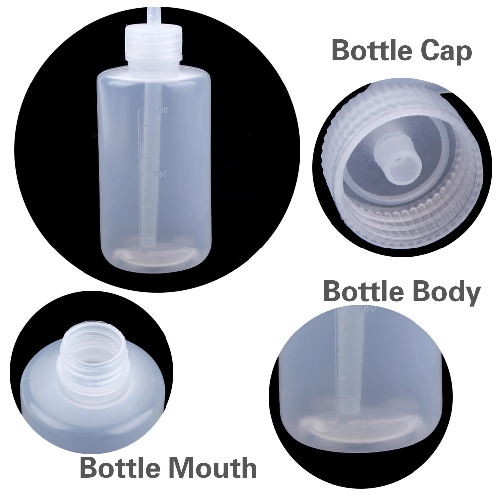 250/500ml Tattoo Bottle Microblading Supplies Diffuser Wash Squeeze Bottle Lab Non-Spray Convenient Supply Cups Tattoo Accessory 5