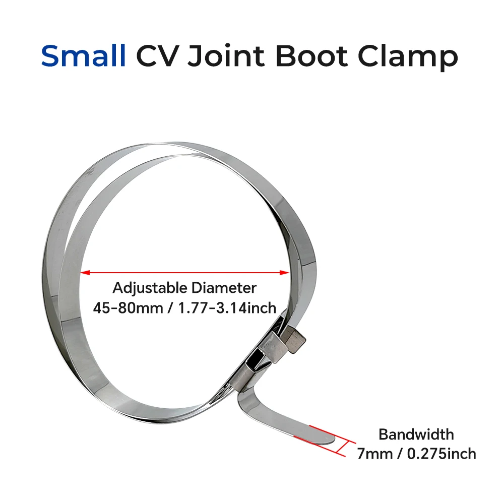 CV Joint Clamps 10 /20 /100 /200 Pcs Universal CV Joint Boot Crimp Clamp Kit Auto CV Joint Clamps Banding Boot Clamps Tool Short And Large Bands