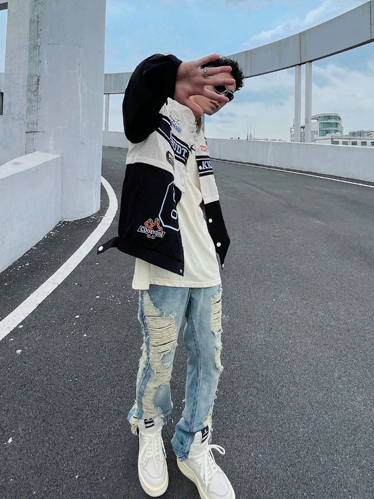 XLARGE  美品　オールマルチ刺繍 ロゴレーシングジャケット XLARGE エクストララージ レーシングジャケット RACING JACKET