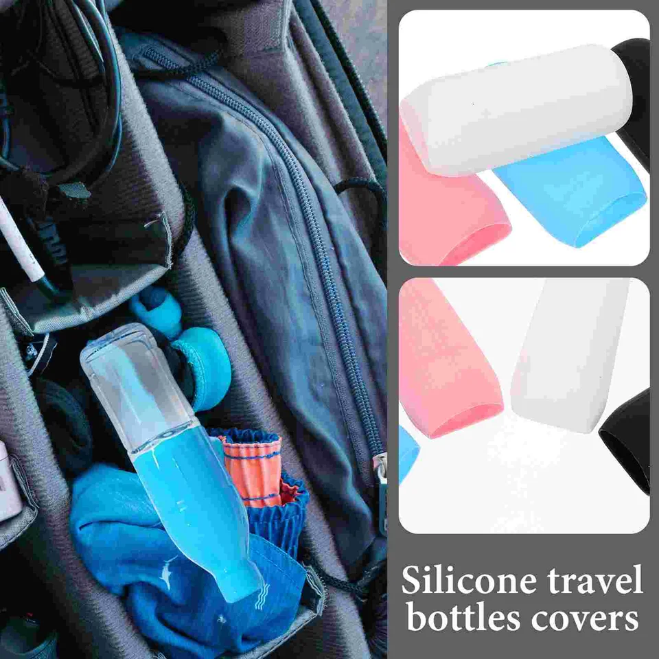 Manchons De Voyage En Silicone – 12 Pièces étanches Et Réutilisables Pour éviter Les Fuites De Shampoing, Gel Douche Et Cosmétiques