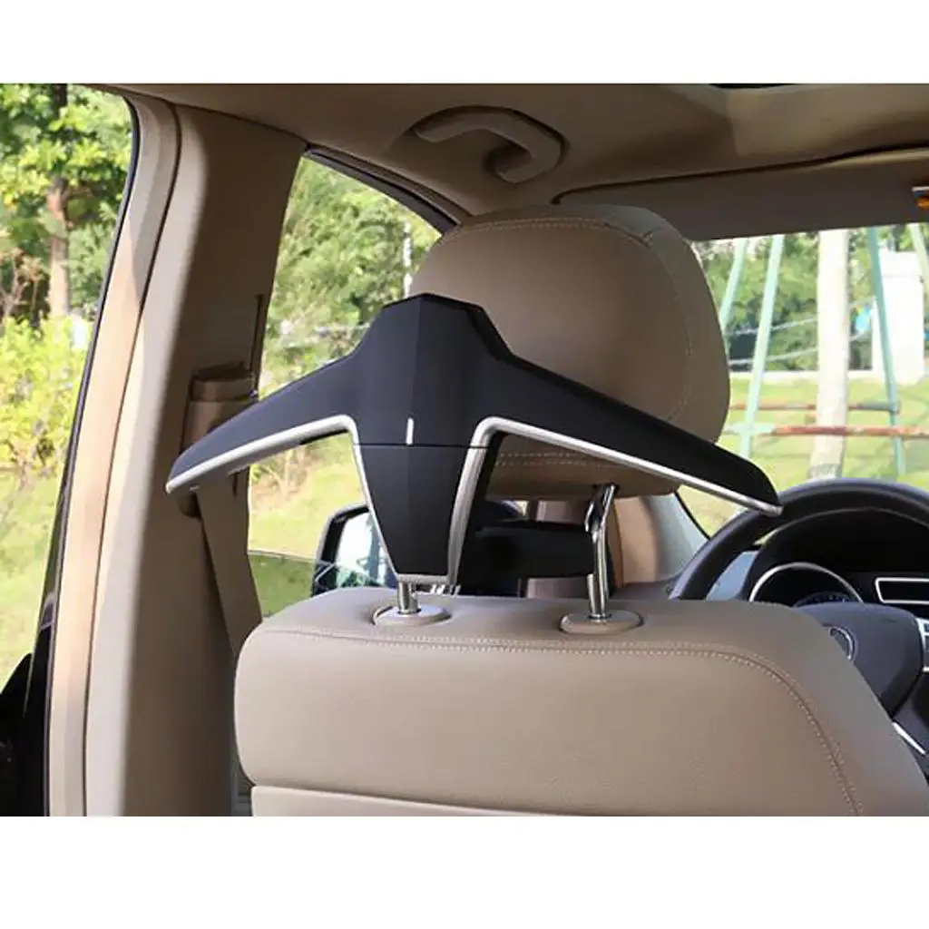 Universal Car Back Seat Headrest Coat Hanger, Auto Hook Car Coat Holder for Purse Handbag Shopping Bag Cloth