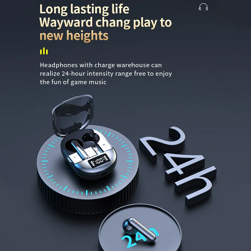K40 Wireless Bluetooth Tws Digital Display Low Latency Stereo In Ear Bluetooth Earphones For Entertainment Games 4