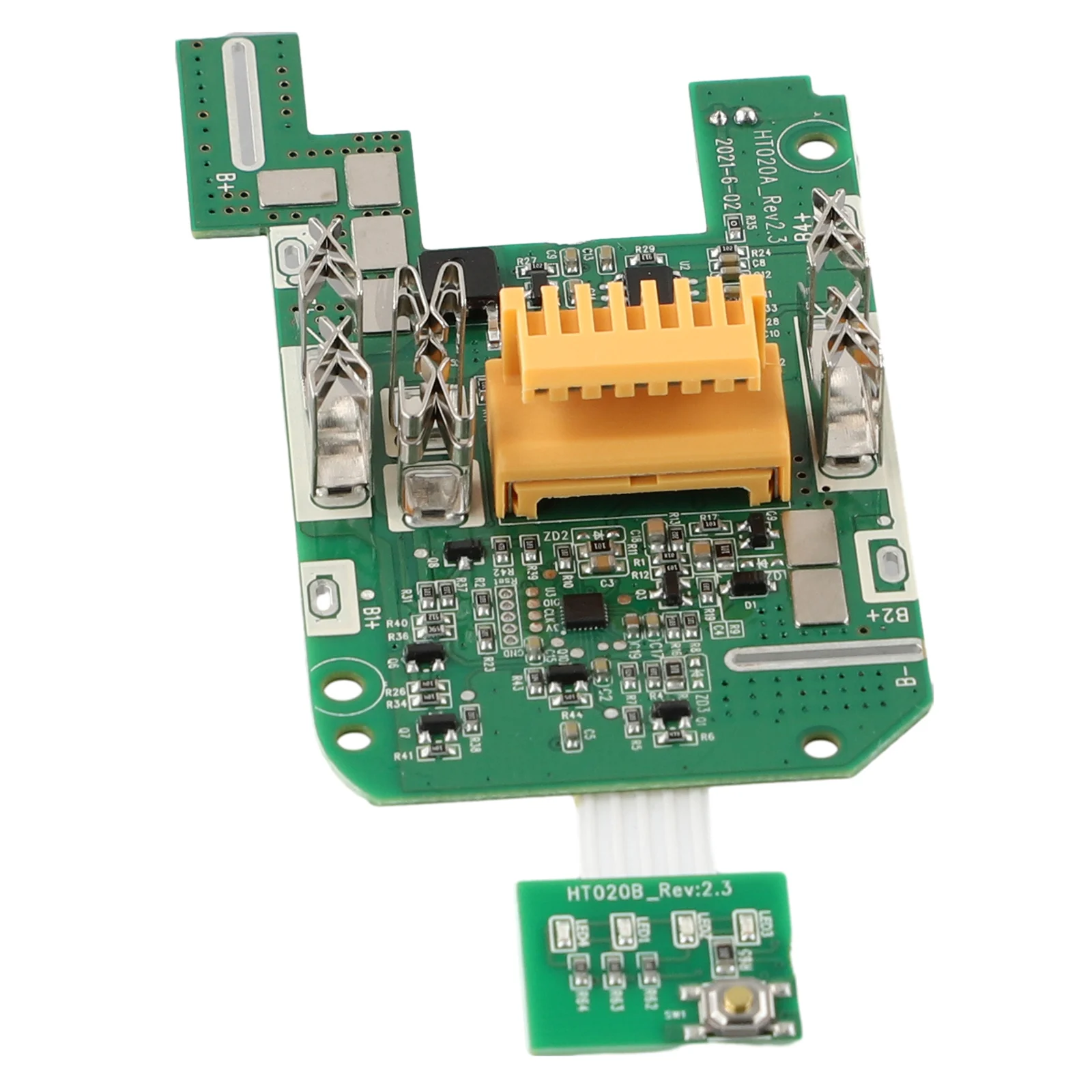 1pc PCB Circuit Board BL1830 Charging Protection Circuit Board For 18V 3A Battery Indicator Horizontal Light Power Tools bl1830 charging protection circuit board for 18v label led battery indicator bl1815 bl1860 15 cell lithium battery pack