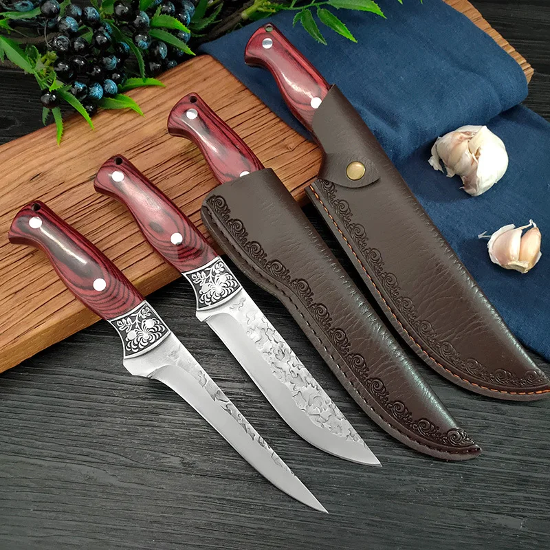 

Forged Kitchen Chef Knife Stainless Steel Meat Cleaver Boning Knife Sharp Sharp Butcher Deboning and Cutting Meat Slicing Knife