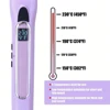 Steam Straightening Iron Heating Hot Hair Combs Titanium Curling Iron Steam Flat Iron Hair Wide Plates Tools Hair Straightener 3
