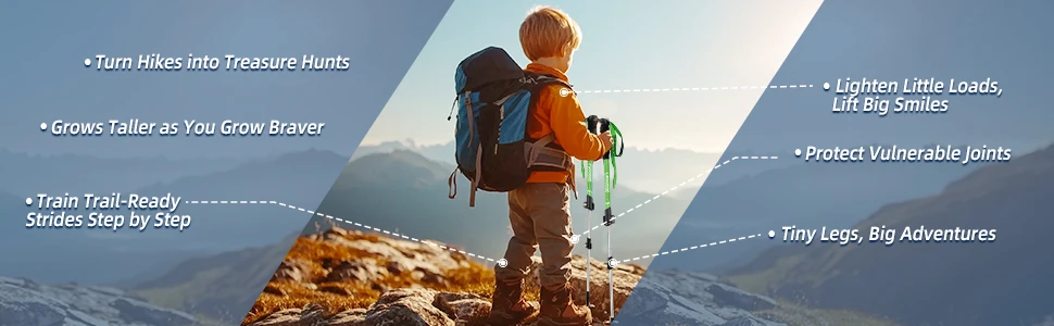 kids hiking poles