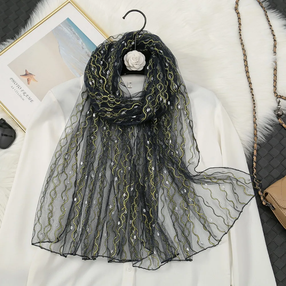 

Organza Glitter Shawl Women Long Wrap Lady Weddings Bridesmaids Bridal Stoles Shimmer Elegant Ladies Party Shawls