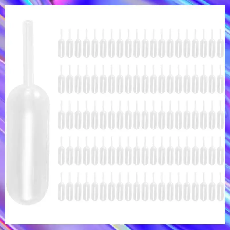 ABNL 100Pcs 4Ml Plastic Disposable Squeeze Transfer Oils Pipettes Dropper Cream Perfusion Diy Cupcake Pipettes