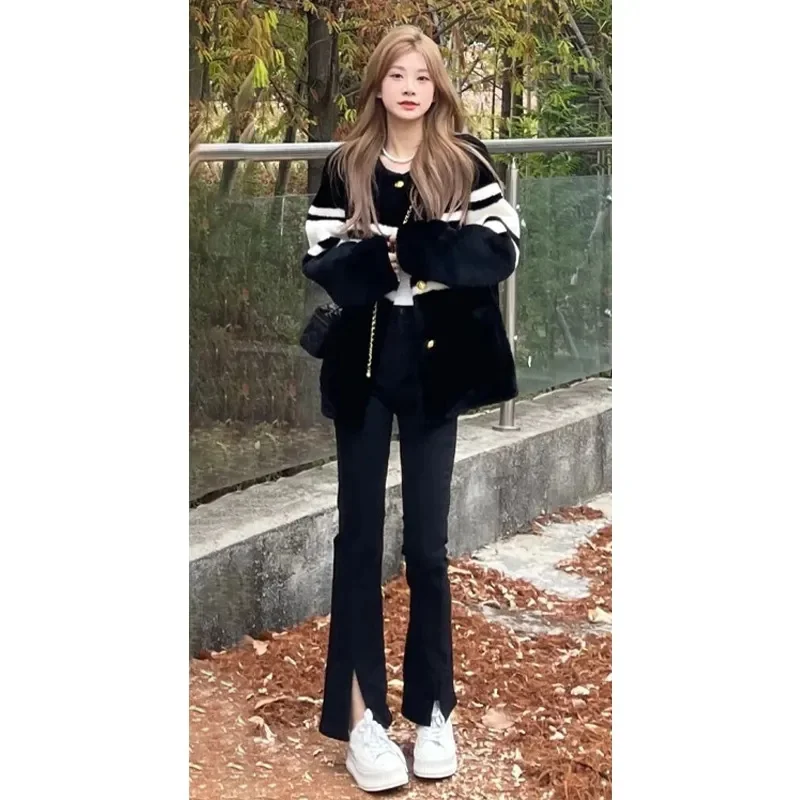 French Temperament Small Fragrance Mink Velvet Coat Women Short Style Autumn  Winter European Style Beautiful Retro Thickenedtop