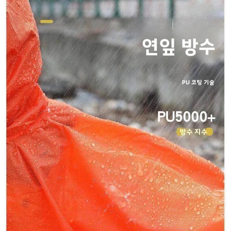 새로운 3-in- 카울넥 레인코트 야외 다기능 텐트 사이클링 방수 후드 레인웨어 성인 남녀공용 레인 판초