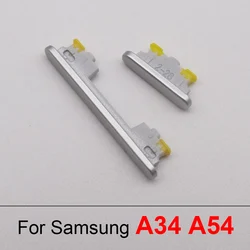 Power and Volume Side Buttons Key Replacement for Samsung Galaxy Devices (A34 A54 White)