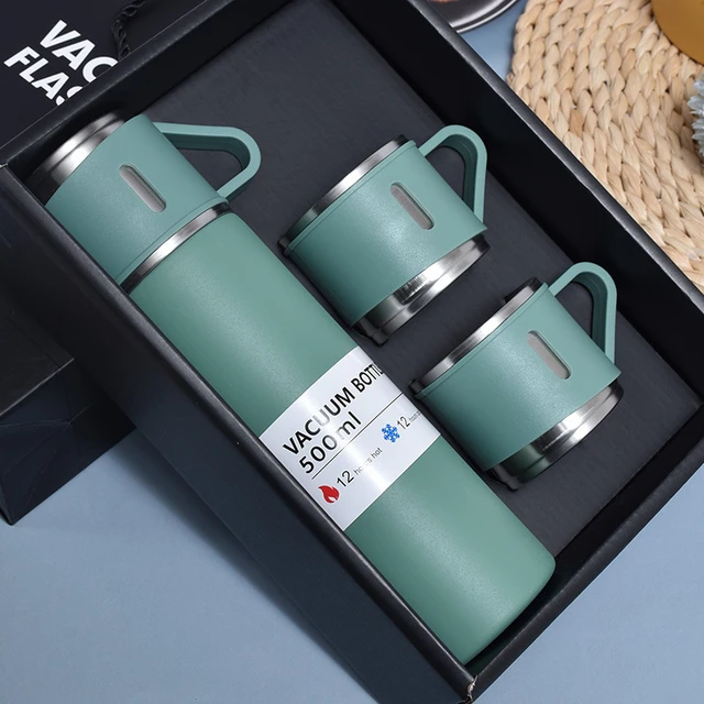 500ml Thermos Mug Stainless Steel Insulated Coffee Mug with Handle Travel  Mug Business Trip Water Bottle Thermal Cup - AliExpress