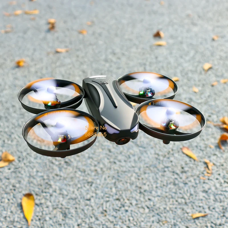 200M 6K 듀얼 카메라 WIFI FPV RC 드론 20분 비행 360도 회전 °   컬러풀 라이트 3D 롤 스마트 호버 리모컨 쿼드콥터 드론 장난감 보호