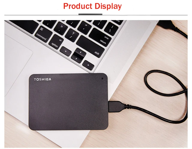 LS Toshiba A3 HDTB410YK3AA Canvio Basics 500GB 1TB 2 ТБ Disco жесткий внешний портативный USB 3,0, черный 6