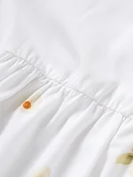 Robe à bretelles à imprimé floral pour filles, vêtements doux et jolis pour enfants de 4 à 7 ans, nouvelle collection été 03 5