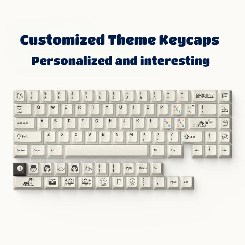 Suspender-teclado Mecânico sem Fio para Meninas Teclado para Jogos de Escritório Hotswap Tri-mode Junta Rgb Botão Embutido Tema de Negócios - Imagem 2