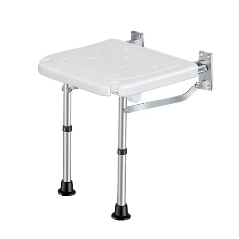 Accessible Wall Mounted Folding Chair for Adult Adjutable Shower Chair,Leg Supported Shower Stool, Disability Aids Toilet Stools 6