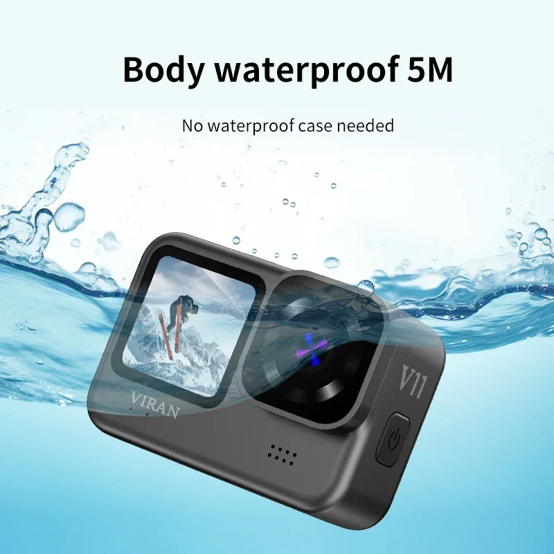 5K Action Camera WiFi 4K 60FPS Dual IPS 2.2 Touch LCD DVR 170° Wide Angle Waterproof 5X Zoom Sport Camera Anti-shake With Remote 2
