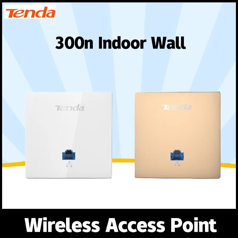 Tenda W6-S N300 in-wall Wireless Access Point 300Mbps Indoor Wall WiFi AP Client+AP IEEE 802.11n/g/b PoE PPTP L2TP 20 Clients wifi adapter wifi router