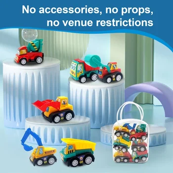 Mini Pull-Back Engineering Car Set 1