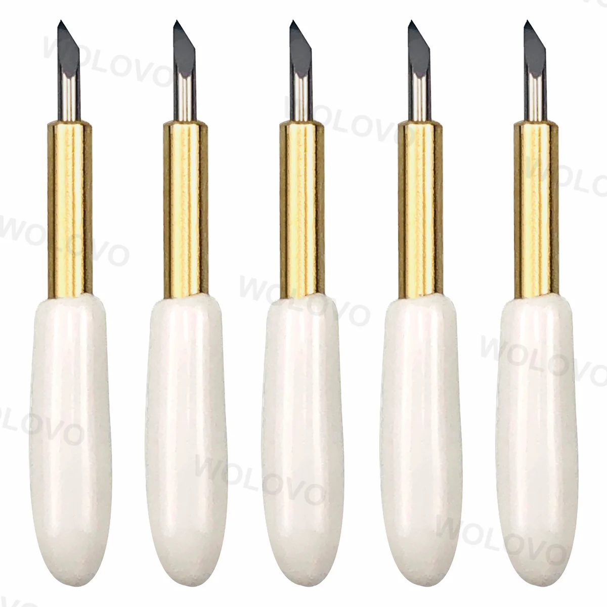 5pcs Premium Fine Deep Point Blade for Cricut Maker 3/Cricut Explore 3/Explore Air/Roland/Cameo