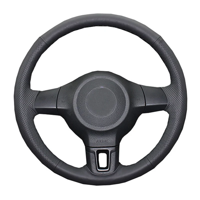 

DIY Special Original Car Steering Wheel Cover For Volkswagen VW Golf 6 Mk6 VW Polo MK5 Artificial Leather Steering Wheel Braid