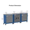Combination Tool Cabinet,3 Different Types of Tool Cabinets with Connecting Buckle:5-Drawer/7-Drawer/Double-Door Tool Cabinet 2