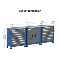 Combination Tool Cabinet,3 Different Types of Tool Cabinets with Connecting Buckle:5-Drawer/7-Drawer/Double-Door Tool Cabinet 2