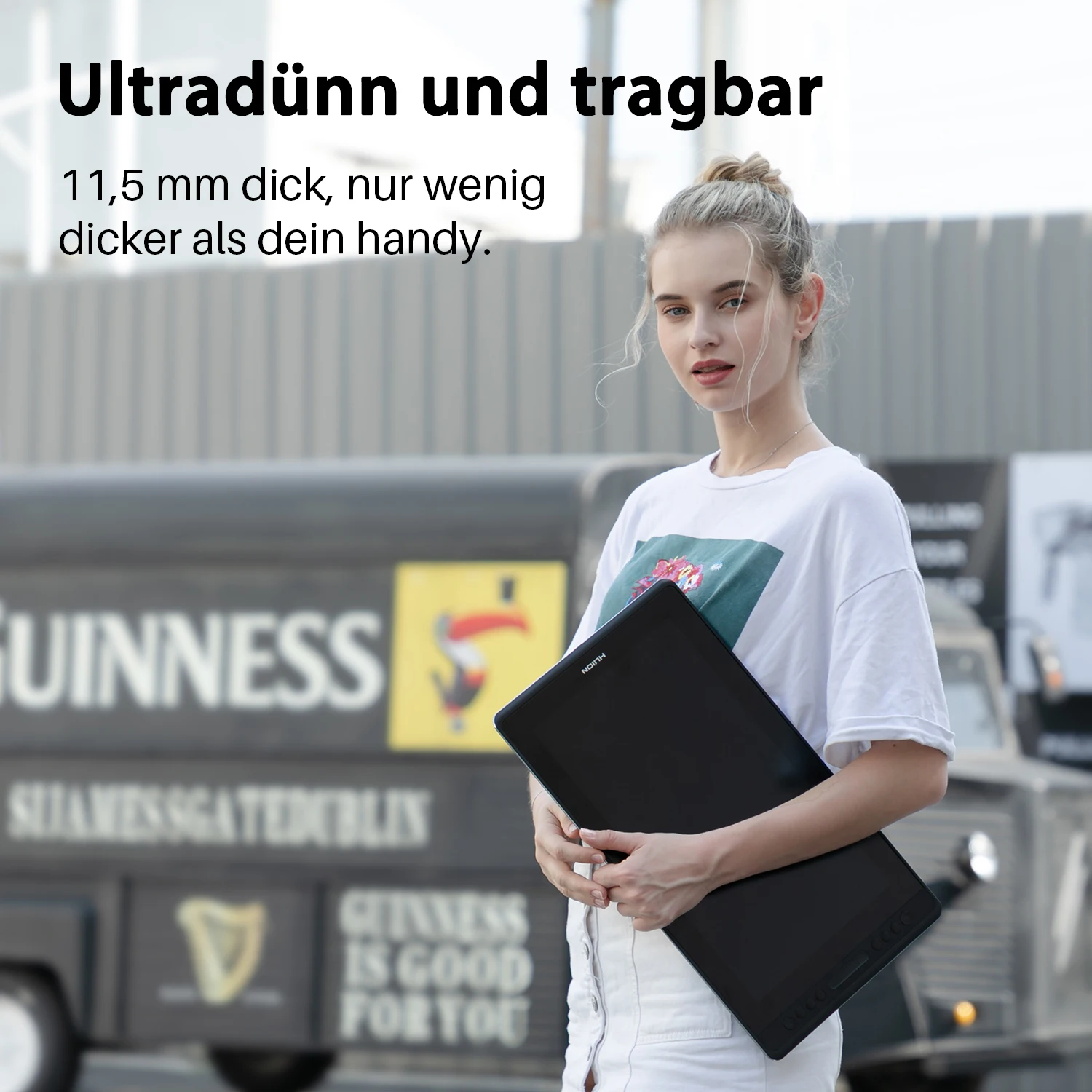 Huion 그래픽 모니터 Kamvas Pro 16 드로잉 태블릿 화면 15.6 인치 디지털 태블릿 배터리가 필요없는 스타일러스 펜으로 디스플레이 그리기