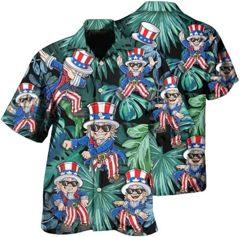 thumbnail image 1 of Camisas hawaianas con estampado 3D de animales y perros para hombres, camisas de playa de manga corta para hombres y mujeres, camisetas de talla grande, camisas, 1 of 4