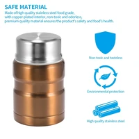 Stainless Steel Insulation Lunch Box Soup with Spoon Containers Thermo Mug Thermo Cup 500ML 750ML Vacuum Flasks Thermosbeker 6