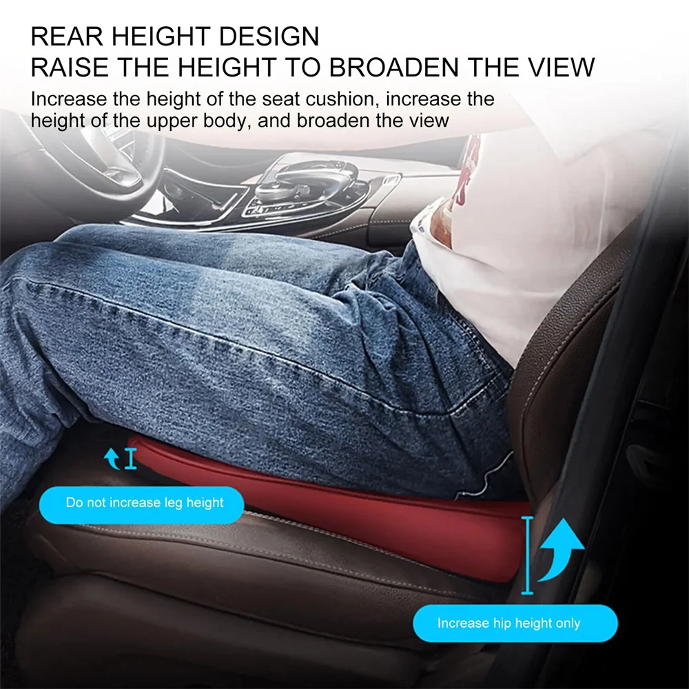 Water Car Booster Seat Cushion Height Increase Mat Memory Foam Heightening  Seat Cushion Relieve Back Fatigue For Auto Cars suv - AliExpress