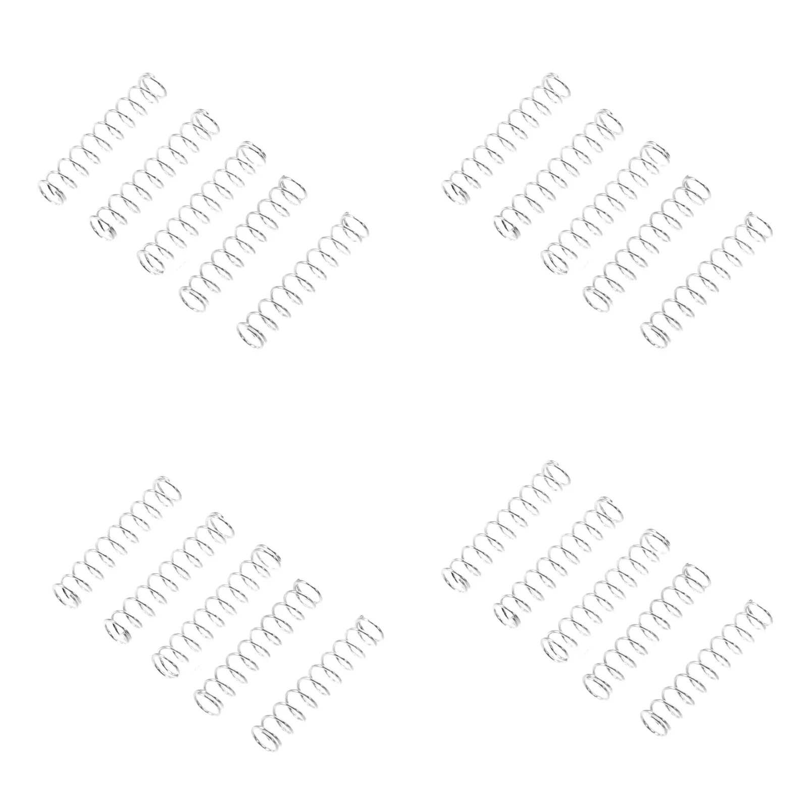 20Pcs 스테인레스 스틸 펜 스프링 볼펜 리필용 대량 교체용 압축 스프링 부드러운 잉크 흐름 누출 방지