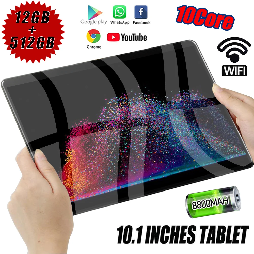 4G LTE ноутбук WPS офисный 8800 мАч планшет Android глобальная версия Pad Mini Dual SIM 12 ГБ 512 Google