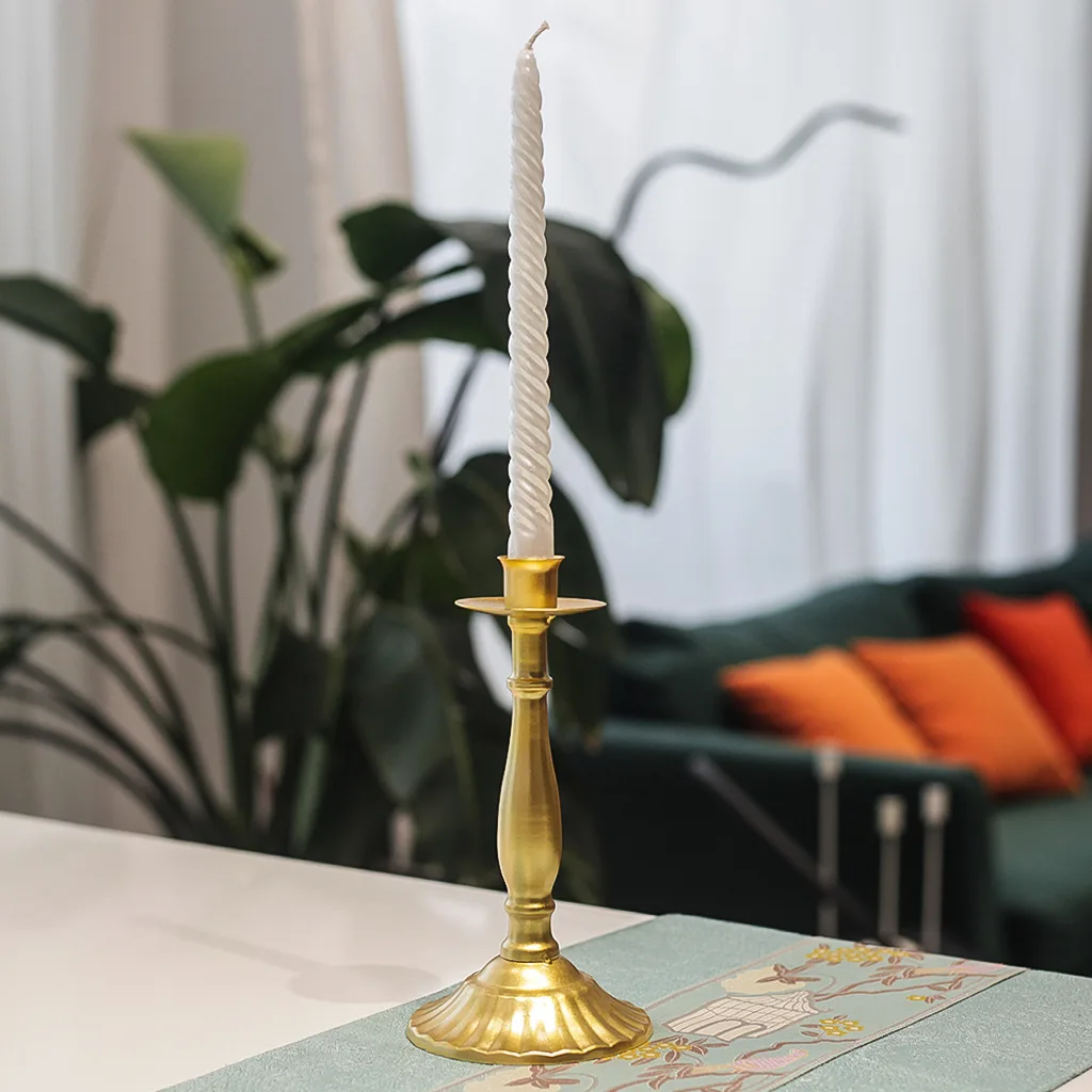 Antique Style Candlestick Ornaments for Home Decor and Table Setting