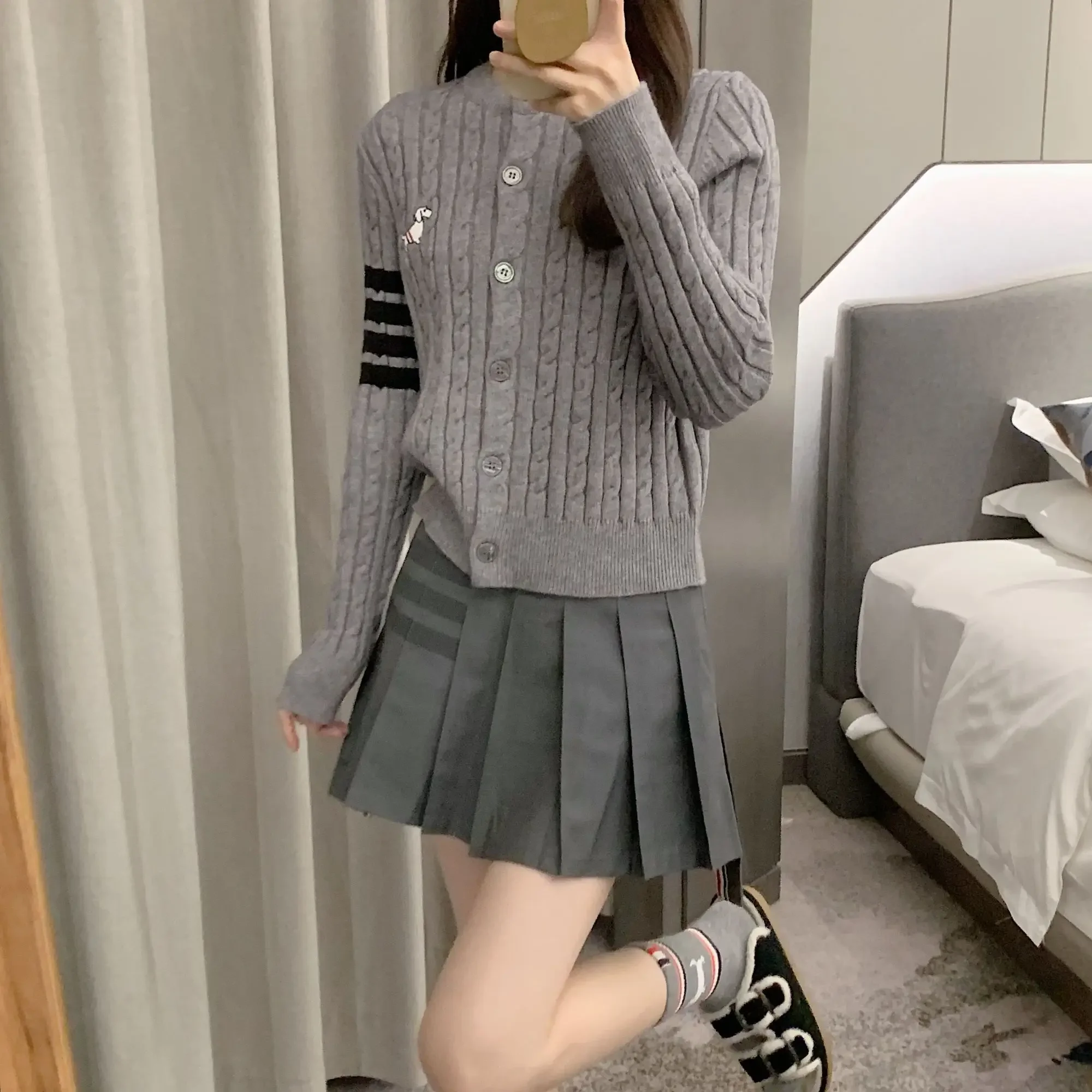 High Quality Korean Golf Sweater Women Golf Wear Autumn New Knit Embroidery Sports Top Casual Women's Clothing