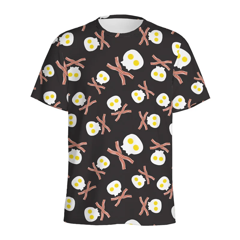 T-Shirt Donna Girocollo Manica Corta Con Stampa 3D Gatto - Top Estivo Divertente E Fresco