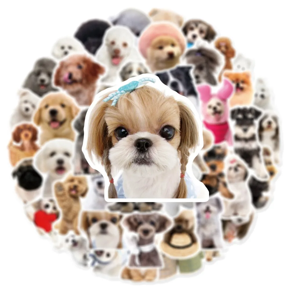 10/25/50pcs Graffiti Cute Dog Meme Stickers 6