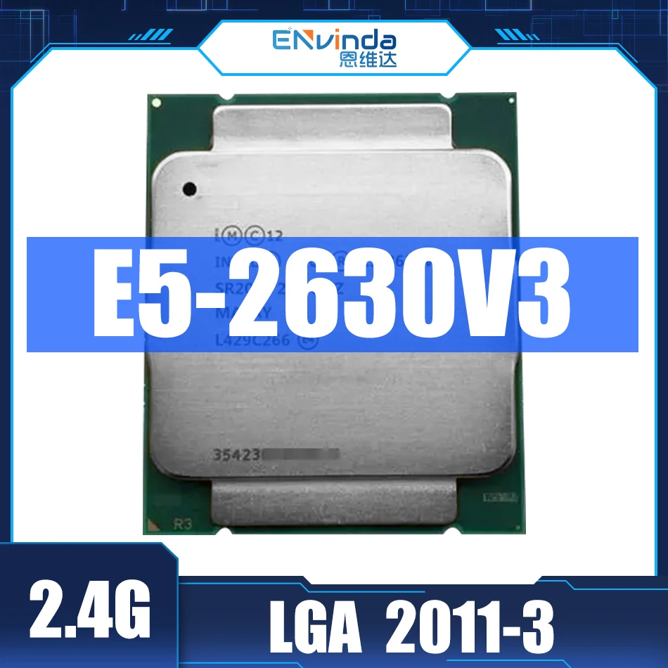 중고 오리지널 인텔 제온 E5 2630 V3, 2.40GHz, 8 코어, 20M 캐시 E5 2630V3, DDR4 ...